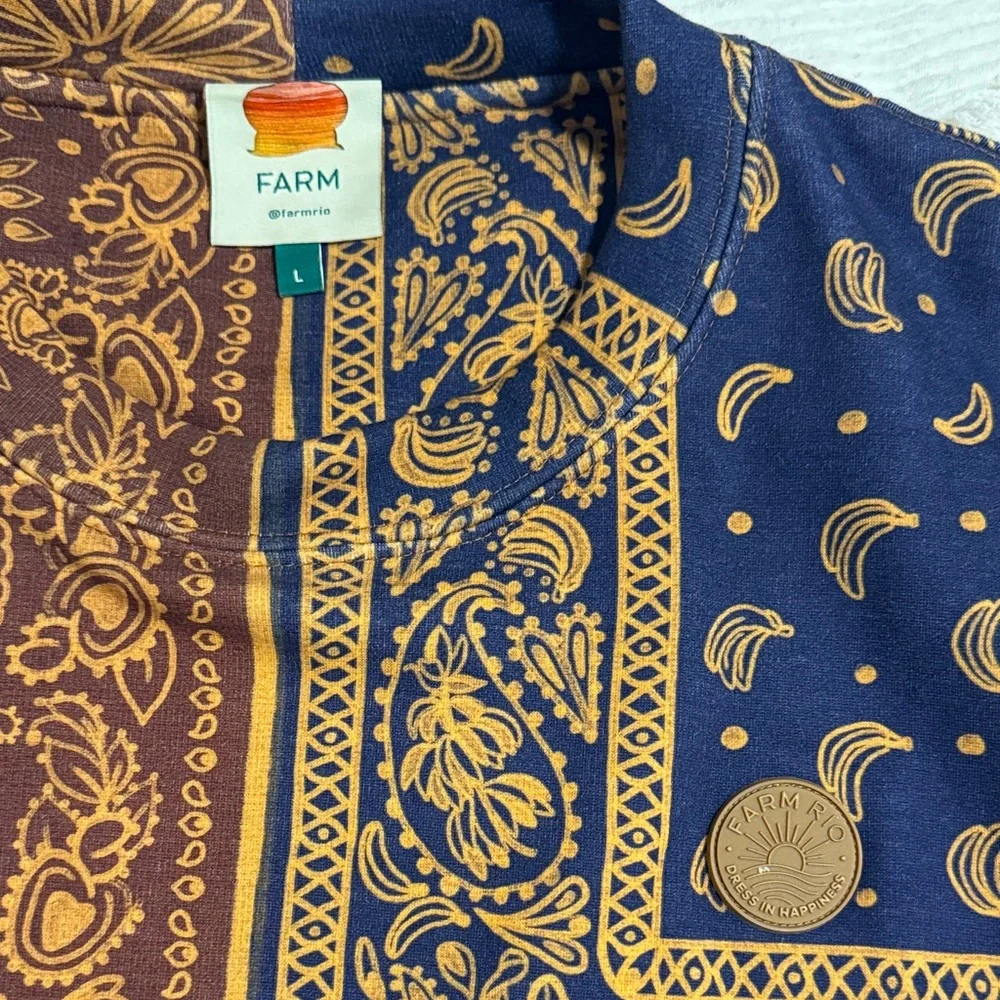 FARM Rio Multicolor Patchwork Sweatshirt - Picture 2 of 3